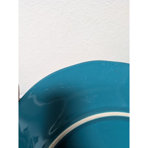 Pioneer Woman Vintage Floral Teal 10 3/8" stoneware single dinner plate only - Picture 5 of 11